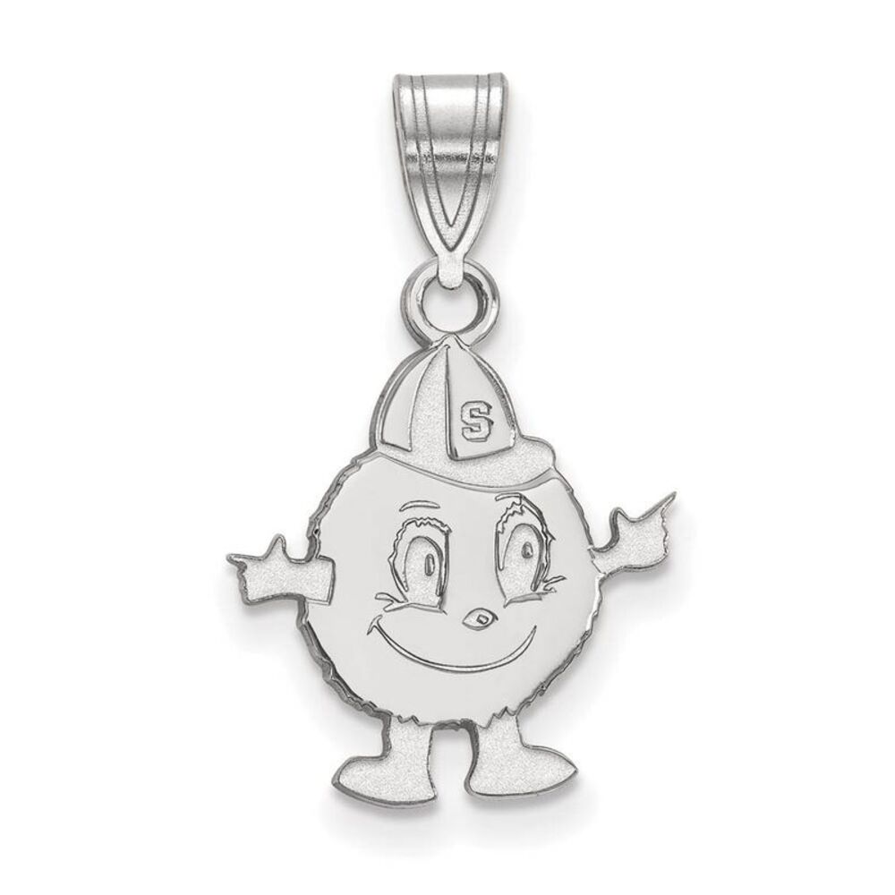 10k White Gold Syracuse U. Medium Pendant